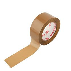 Скотч упаковочный REXANT 48 мм х 50 мкм, коричневый, рулон 150 м 09-4214