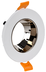 LIGHTING Светильник 4106 встраиваемый поворотный под лампу GU10 белый/шоколад пластик IEK LT-UVB0-4106-GU10-1-K30