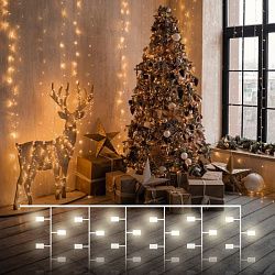 Гирлянда занавес "Роса" теплый белый 2*3м IP20 200-004 Elektrostandard Eurosvet a056047