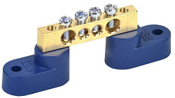 Шина N "ноль" на двух угловых изоляторах ШНИ-6х9-4-У2-С IEK YNN10-69-4C2-K07