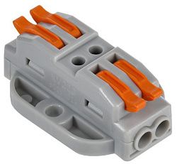 Строительно-монтажная клемма СМК 222-4122P проходная с площадкой (4шт/упак) IEK UKZ20-4122P-004