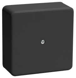 Коробка распаячная КМ для открытой проводки безгалогенная (HF) 100х100х29мм черная (RAL 9005) IEK UKO10-100-100-029-K02-E