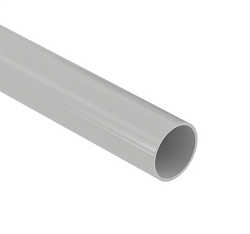 Труба жесткая ПВХ-Н-ПВ 3-х метровая атмосферостойкая d40мм (57 м/уп) СЕРАЯ 600-040С