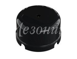 Коробка распределительная пластиковая D80мм, высота 43мм, IP20, цвет - черный, УСАДЬБА, ТМ "МезонинЪ GE30236-05