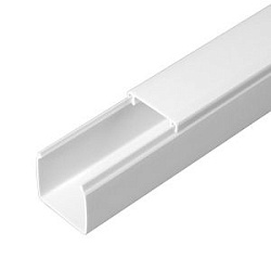 Кабель-канал белый 2-й замок в п/э 25х25 мм (32 м/уп) Промрукав PR03.0051