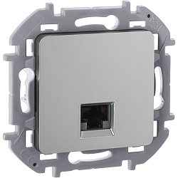INSPIRIA Розетка компьютерная RJ45 категория 5Е UTP алюминий 673827