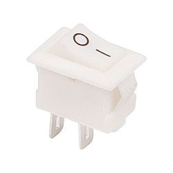 Выключатель клавишный 250V 3А (2с) ON-OFF белый Micro (RWB-101) REXANT 36-2012