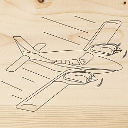 Доска для выжигания «Самолет», 150х150мм, 1 шт., пакет REXANT 12-0915