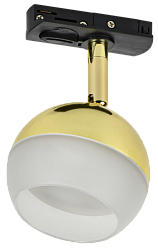 LIGHTING Светильник 4118 декоративный трековый поворотный под лампу GX53 золото IEK LT-USB0-4118-GX53-1-K22