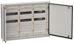 TITAN 5 Корпус металлический ЩРв-108 (3х36) 630х885х130мм IP31 серый (две двери) IEK TI5-50-V-3X036-31-7035