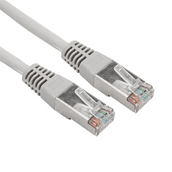 Шнур коммутационный, патч-корд F/UTP RJ45-RJ45, CAT 5e, LSZH серый, 1,5м REXANT 18-8004-1