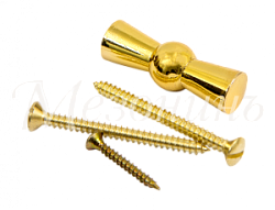 Ручка для поворотного выключателя в комплекте с саморезами, цвет - латунь, ТМ  "МЕЗОНИНЪ" GE30001-30 GE30001-30