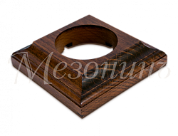 Рамка одноместная "Престиж" темный дуб, для наружного и внутреннего монтажа, ТМ "МезонинЪ" GE70706-2 GE70706-26