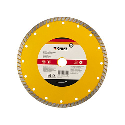 Диск алмазный отрезной Turbo 230x22,2x2,8x10мм KRANZ KR-90-0125