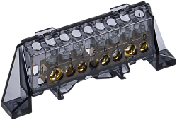 TEKFOR Шина N "ноль" в комбинированном DIN-изоляторе "Стойка" 8х12-(3+4)-Ч IEK TF-NN20-34-DP-K02