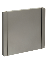 FORTE&PIANO Выключатель 1-клавишный проходной с индикацией 10А FP504 сталь IEK 