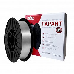 Проволока сварочная OLIVER ГАРАНТ Св08Г2С-П, 0,8 мм, кассета D200; 5 кг. СВ08Г2С-П, д.0,8-5кг.