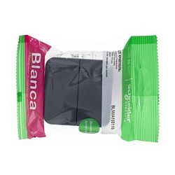 Выключатель 2-кл. ОП Blanca 10А IP20 (сх. 5) 250В с подсветкой с изолир. пластиной антрацит SE BLNVA105116 1210625