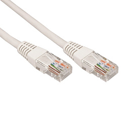 Шнур коммутационный, патч-корд U/UTP RJ45-RJ45, CAT 5e, PVC серый, 20м REXANT 18-1011
