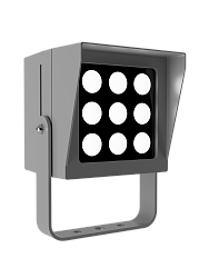 Светильник L-point 9/9/Г45/830/04/A1-C1/230АС IP65 RAL7035 Муар LEDEL PNT9-3832-413-1272