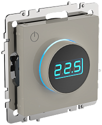 BRITE Термостат электронный с индикацией ТС10-1-БрКр бежевый IEK BR-RT11-K10