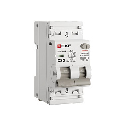 Диф. автомат АВДТ-63N 1P+N 32А (C) 100мА (AC-S) эл 6кА PROXIMA EKF D63N26ES32C100