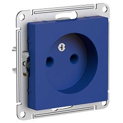 Розетка AtlasDesign 16А без заземл. без шторок механизм аквамарин SE ATN001141 1712721