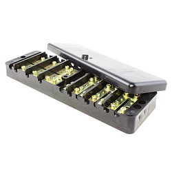 Коробка клеммная испытательная переходная ККИ2-2 (латунь, прозрачная крышка) EKF kki2-2