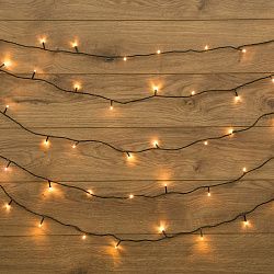 Гирлянда Твинкл Лайт 6 м, темно-зеленый ПВХ, 40 LED, цвет ТЕПЛЫЙ БЕЛЫЙ 303-026