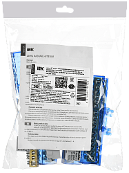 TEKFOR Шина N "ноль" изолированная на универсальном держателе 8х12-16-С IEK TF-NN20-16-KL-K07