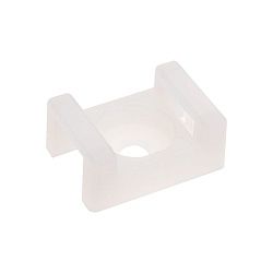 Площадка для крепления стяжки 22x16х4 мм, белая (10 шт/уп) REXANT 07-2102-10