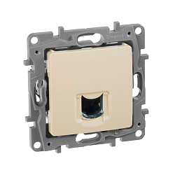 ETIKA Розетка компьютерная RJ45 категория 6 UTP слоновая кость 672353