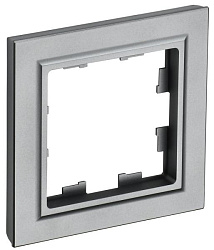 BRITE Рамка 1-местная РУ-1-БрС сталь IEK BR-M12-K46