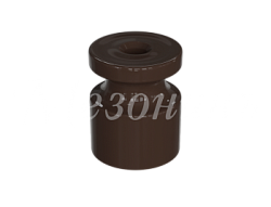 Изолятор пластиковый для наружного монтажа витой электропроводки,  D20х24мм, цвет - коричневый GE30025-04-R10