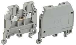 Зажим наборный ЗНИ-2,5мм2 (JXB24А) серый IEK YZN10-002-K03