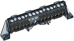 TEKFOR Шина N "ноль" в комбинированном DIN-изоляторе "Стойка" 6х9-(5+7)-Ч IEK TF-NN10-57-DP-K02