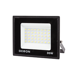 Прожектор светодиодный 30Вт, 2400лм, 6500K, черный,IP65 1271-0003