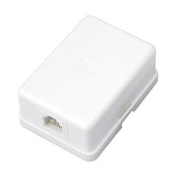 Розетка телефонная внешняя, 1 порт UTP RJ-14 (6P4C), CAT 3 REXANT 03-0001