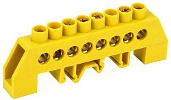 Шина PE "земля" в комбинированном DIN-изоляторе типа "Стойка" ШНИ-8х12-8-КС-Ж IEK YNN10-812-8DP-K05