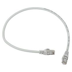 Патч-корд TERACOM PRO Cat.6 экран. FTP LSZH серый (0,5м) TRP-6FTP-LSH-05M-GY
