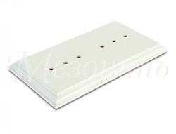 Подложка двухместная "Престиж"  цвет - белый, ТМ "МезонинЪ" GE70717-01 GE70717-01