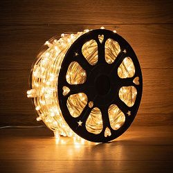 Гирлянда LED Клип-лайт 12 V, прозрачный ПВХ, 150 мм, цвет диодов теплый белый 325-156