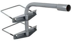 Кронштейн КНО-2 D=48мм L=500мм на опору 2 хомута серый IEK LDKU0D-CR-48-0500-12-K03