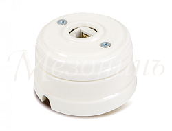 Розетка ретро компьютерная RJ45  (в комплекте с подъемной рамкой D70x45), цвет - белый, коллекция "Н GE70341-01