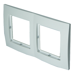 Рамка 2-местная "KD-2-Б" Белая KD-2Б