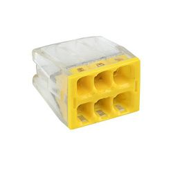 Клемма СМК 2273-246 (с пастой) 6 отверстий 0,5-2,5 мм2 EKF plc-smk-2273-246