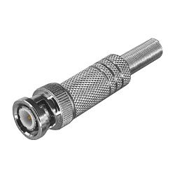 Разъем BNC штекер под пайку с пружиной металл (универсальный) PROconnect 05-3075-4