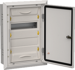 TITAN 5 Корпус металлический ЩРв-24 (1х24) 505х365х130мм IP31 серый (одна дверь) IEK TI5-50-V-024-31-7035