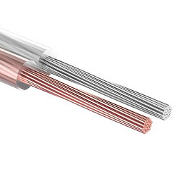 Кабель акустический 2х1,50мм², прозрачный SILICON, 100м REXANT 01-6306