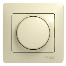 Светорегулятор (диммер) СП Glossa 300Вт Glossa поворот. в сборе беж. SchE GSL000234 275196